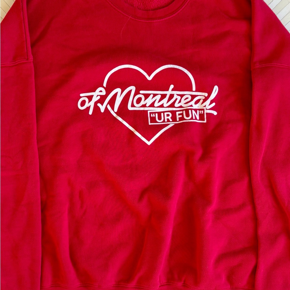 of Montreal “UR FUN” Tour Red Sweatshirt